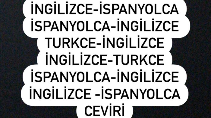 İspanyolca'dan Türkçe veya İngilizce'ye çeviri yaparım