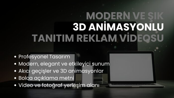 sizin için tanıtım reklam videoları hazırlarım