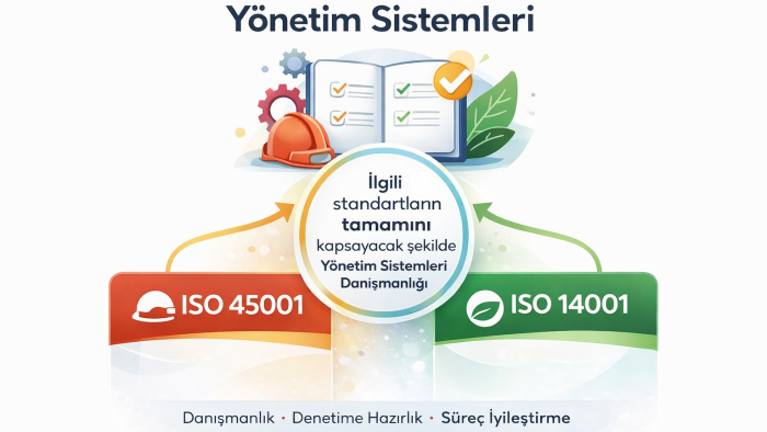 ISO 14001 ve ISO 45001 denetime hazırlık desteği veririm