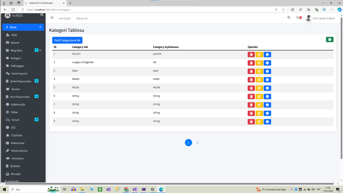 web sitesi yaparım