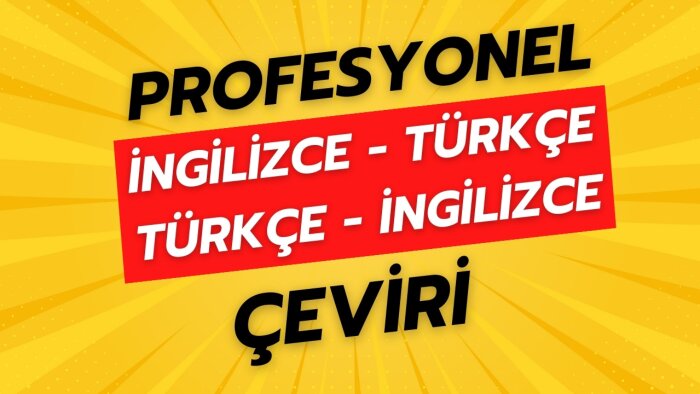 İngilizce -Türkçe olarak çeviri ve yerelleştirme yapabilirim