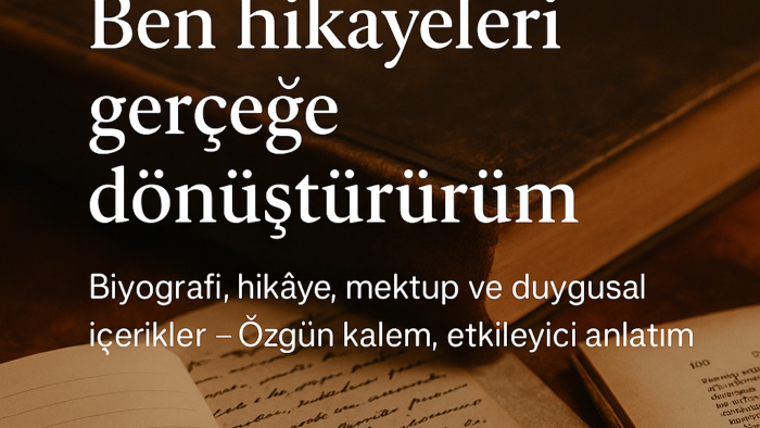 hikayeleri gerçeğe dönüştürürüm