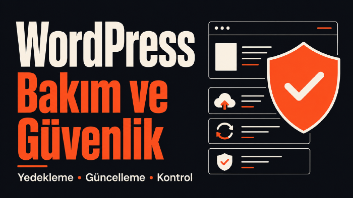 WordPress sitenizin bakımını ve güvenliğini sağlarım