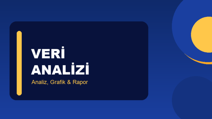 veri analizi yapıp anlaşılır raporlar ve dashboard çıkarırım