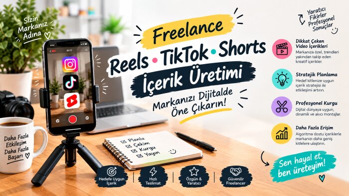 profesyonel Reels, TikTok ve Shorts videolarınızı kurgularım