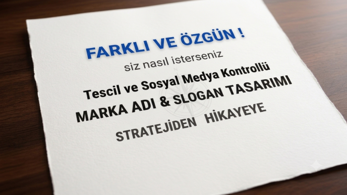  markanızı öne çıkaracak isim ve sloganlar üretirim