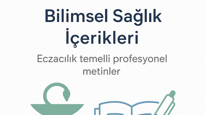 sağlık alanında bilimsel metinler yazıyorum