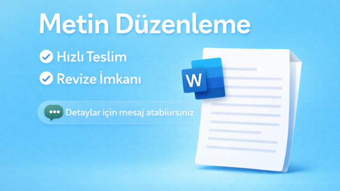 metninizi noktalama ve yazım kurallarına göre düzenlerim
