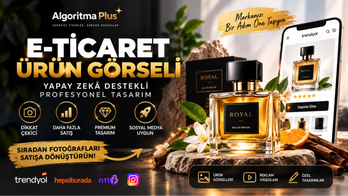 e-ticaret ürünleriniz için yapay zeka görseller hazırlarım