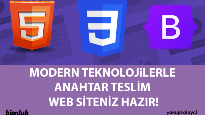 modern teknolojilerle anahtar teslim websitenizi yapabilirim