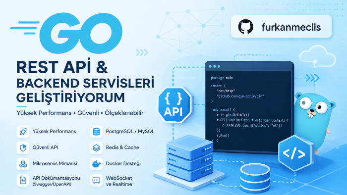 Go ile mikroservis ve REST API geliştiririm