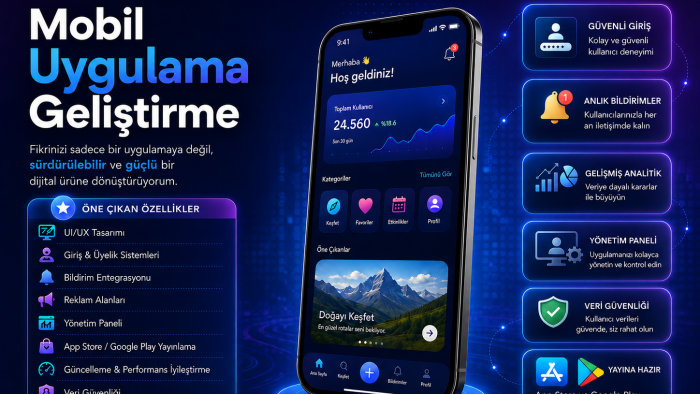 Flutter ile mobil uygulamarınızı kodlayabilirim