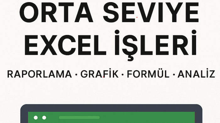 Excel ile ilgili tüm işlerinizi, raporlarınızı hazırlarım