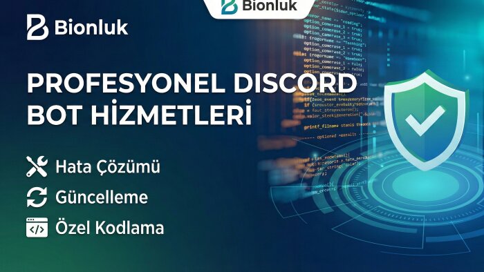 profesyonel discord botu yazar ve tüm hataları gideririm