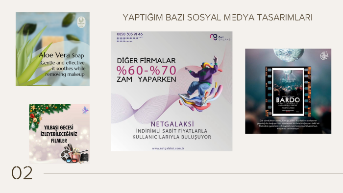 sosyal medya hesabınıza ilgi çekici içerikler hazırlarım