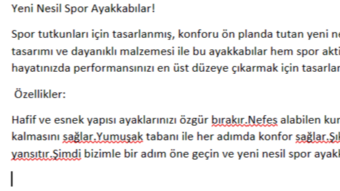 orjinal metinler yazabilirim