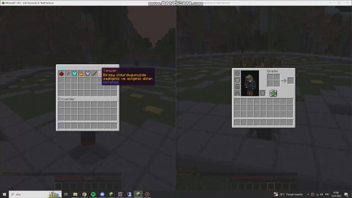 minecraft sunucuları için eklenti geliştirmekteyim