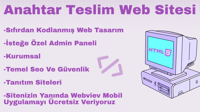 profesyonel şekilde anahtar teslim web sitesi yaparım