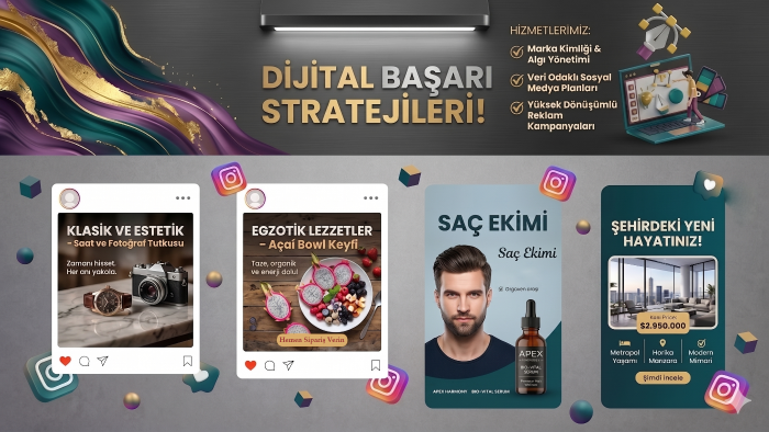 sizler için sosyal medya tasarımları hazırlayabilirim