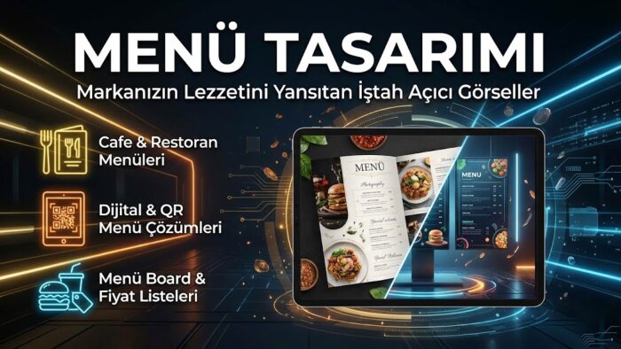 profesyonel ve estetik menü tasarımları hazırlarım