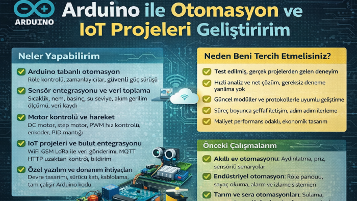 Arduino Projelerinizi kodluyor ve hayata geçiriyorum