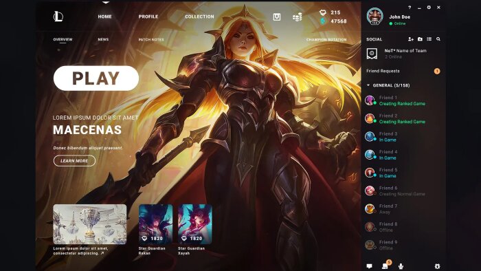 modern ve otomatik güncellenen oyun launcher'ı geliştiririm