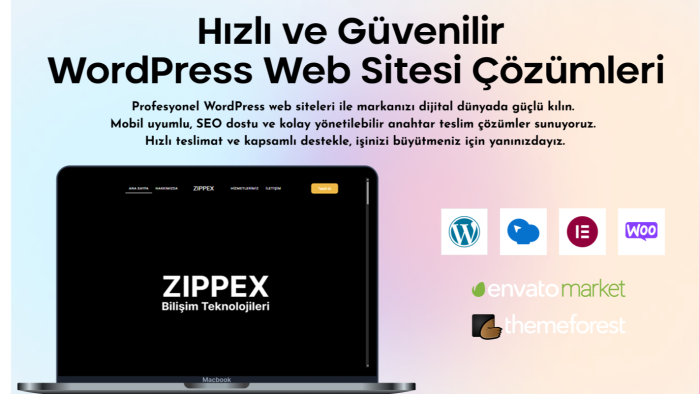 SEO uyumlu anahtar teslim WordPress web sitenizi tasarlarım