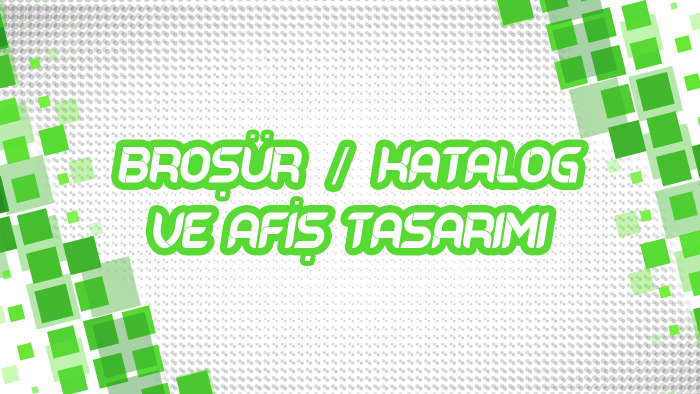 katalog, afiş ve broşür tasarımları hazırlarım