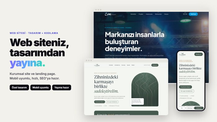 firmanız için modern web sitesi tasarlar ve yayına alırım