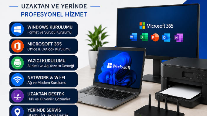 bilgisayar teknik destek hizmeti veririm