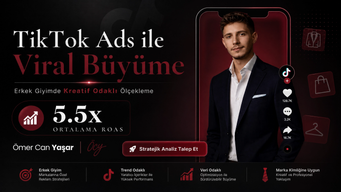 Erkek giyim markanız için dönüşüm odaklı TikTok Ads kurarım
