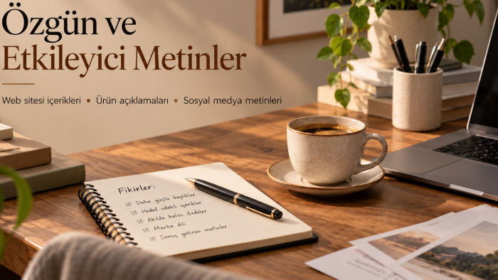 özgün ve etkileyici profesyonel metinler yazarım