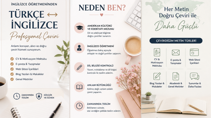 metinlerinizi özenle ve titizlikle çeviririm
