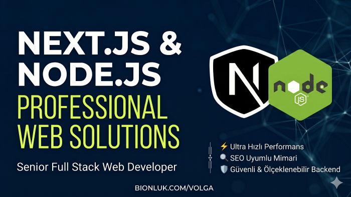 Next.js ve Node.js ile hızlı, SEO uyumlu siteler kodlarım