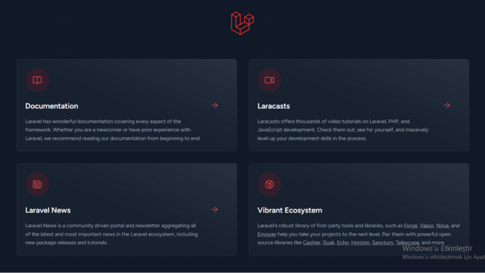 Laravel ve Nextjs kullanarak web sitesi yaparım