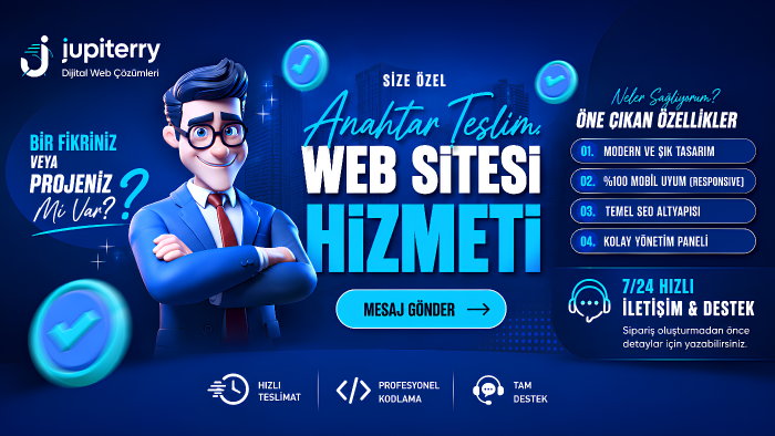işletmeniz veya markanız için modern web sitesi tasarlarım