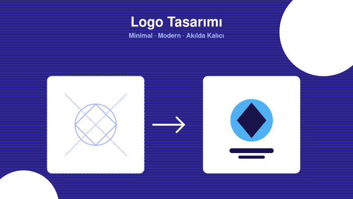 minimal ve modern logo tasarlarım