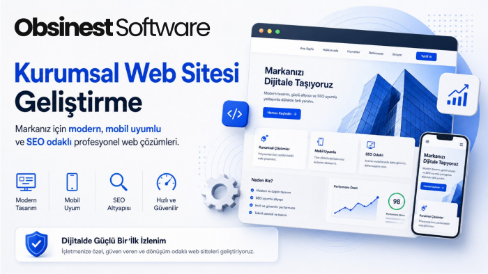 işletmeniz için modern ve kurumsal web sitesi geliştiririm