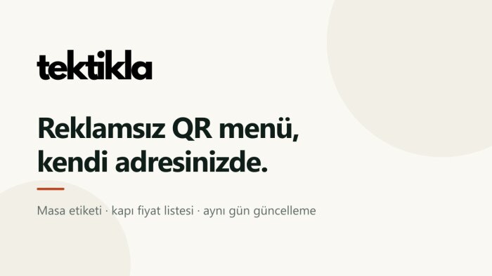restoran ve kafeniz için reklamsız QR menü hazırlarım