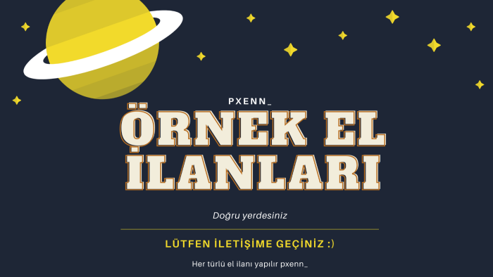 sizin isteğinize özel el ilanları hazırlayabilirim