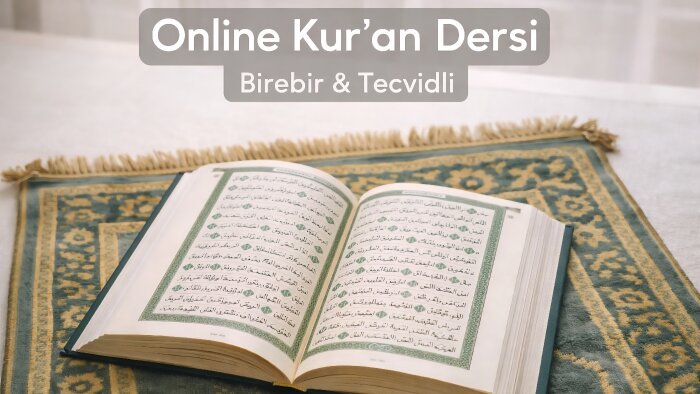 Kur’an'ı doğru okumak isteyenlere online ders veriyorum