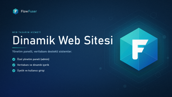 dinamik web sitenizi kurarım