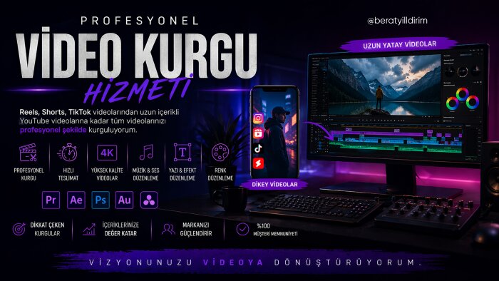 her türden videolarınızı kurgularım