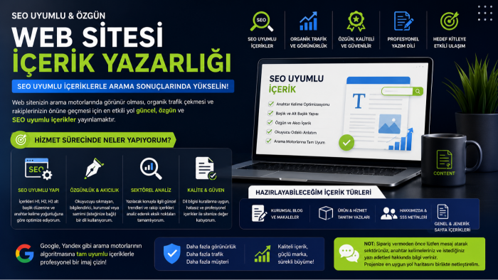 web siteniz için SEO uyumlu makale ve blog yazarım