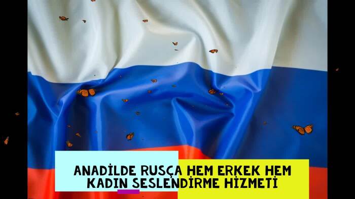 Rusça native / anadilde seslendirme hizmeti sunuyorum