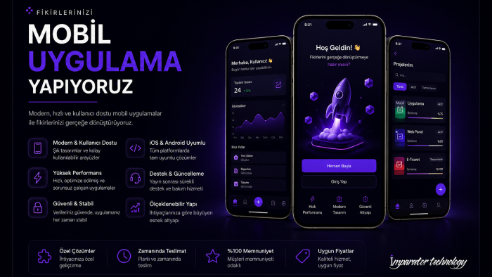profesyonel mobil uygulama geliştirebilirim