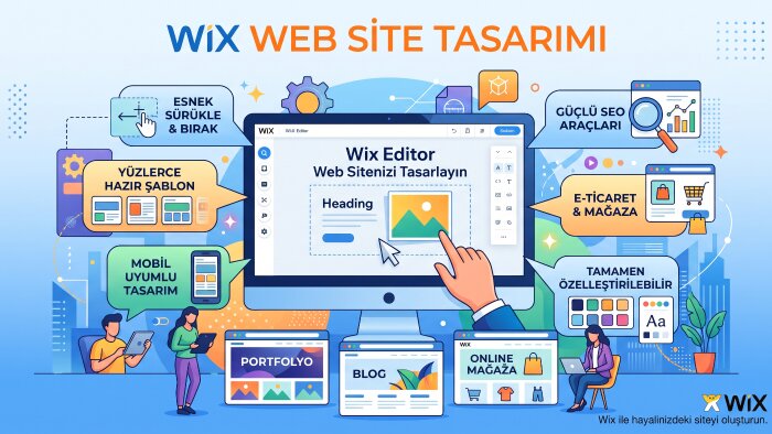  wix ile web site tasarımı yaparım