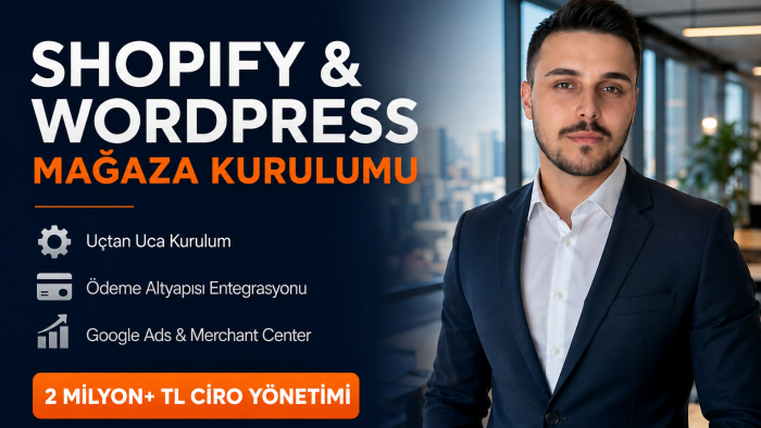 Shopify/WordPress mağazanızı uçtan uca kurarım