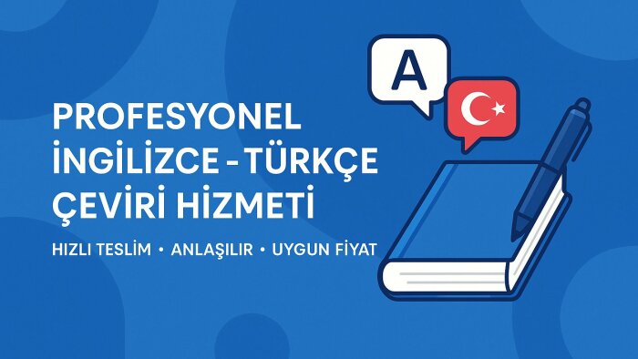 sizin için hızlı ve uygun fiyatlı çeviri yapabilirim