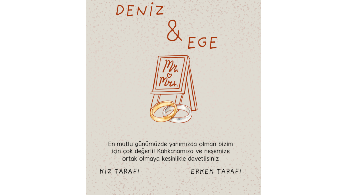sizlerin özel gününe uygun davetiye hazırlarım